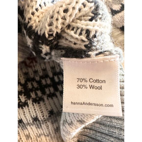 Hanna Andersson Fair Isle Sweater Christmas Holiday size 90 3T - Picture 5 of 7